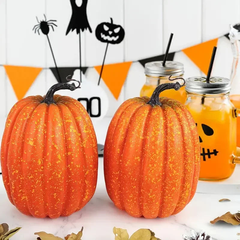 Artificial Pumpkin Decoration for Halloween Party Cabinet Display Photography Prop Realistic Vegetable Early Learning Tool Vue