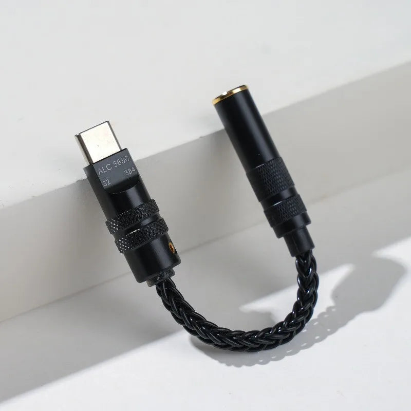 USB-C to 3.5mm DAC Amp Adapter – ALC5686 Audio Decoder Cable DAC Audio Adapter Vue