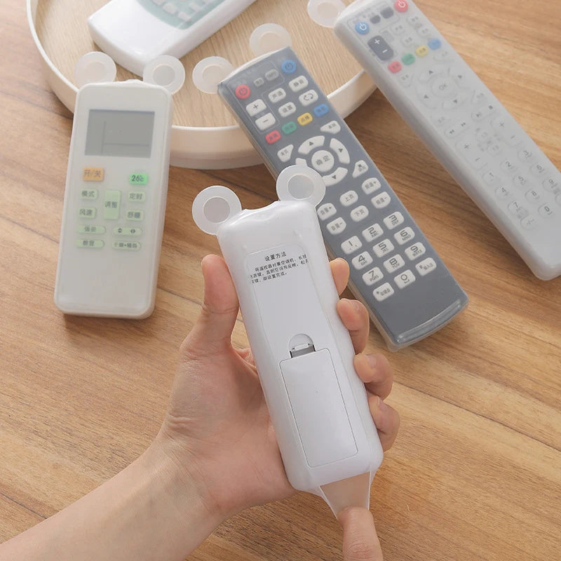 Silicone Remote Control Protective Cover Air Condition TV Remote Control Waterproof Case Bear Ear Fluorescence Dustproof Cover Vue