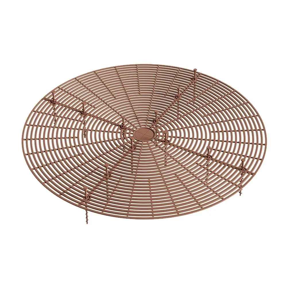 Cuttable Plant Pot Guards Rust-proof Round/Square Flower Pot Cover Multi-use Plastic Plant Protection Mesh Garden Vue Coffee-52cm-Round