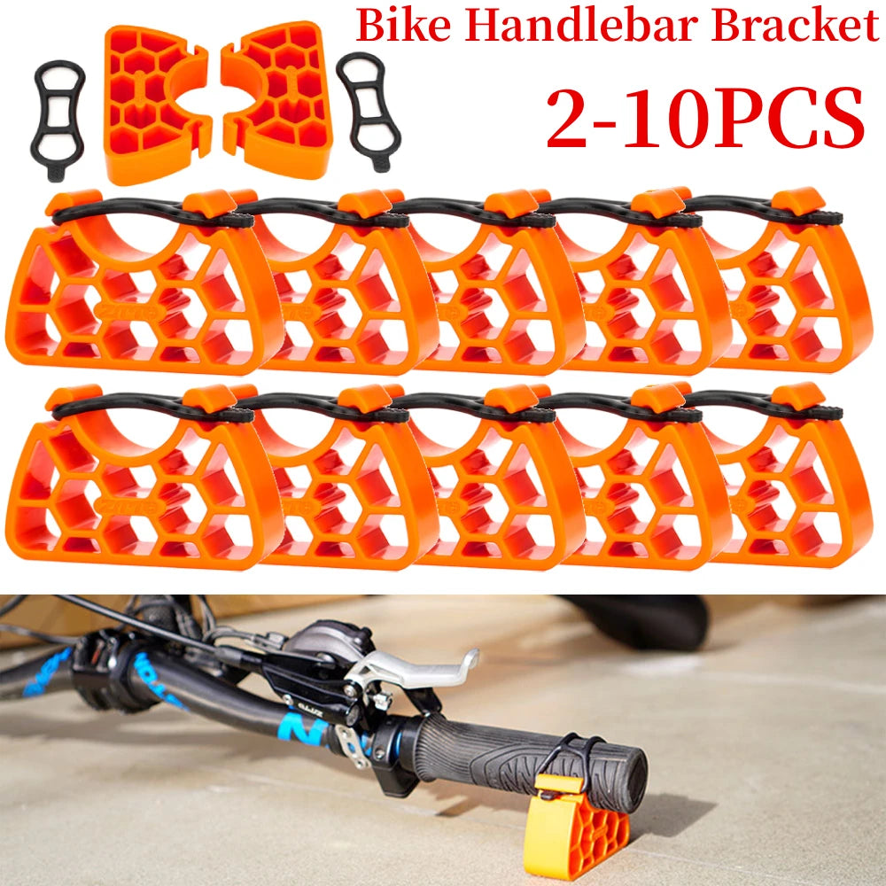 2-10PCS Bike Handlebar Bracket Multifunctional MTB Maintenance Handlebar Stand Bicycle Clip-On Stabilizer Cycling Accessory Vue
