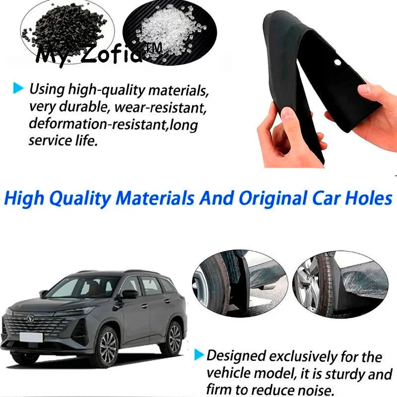 Changan CS75 Plus Gen III 2025-2026 Mud Flaps Splash Guards Mud Flaps Set Vue