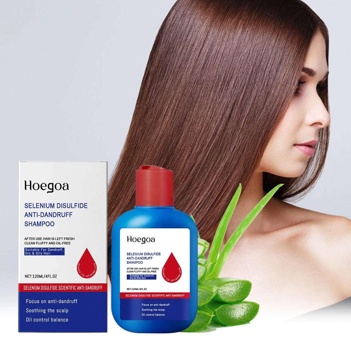 Selenium Sulfide Shampoo Deep Cleansing Remove Dandruff Reduce Scalp Itchy Balance Oil Strengthen Hair Roots Fluffy Hair Shampoo Vue