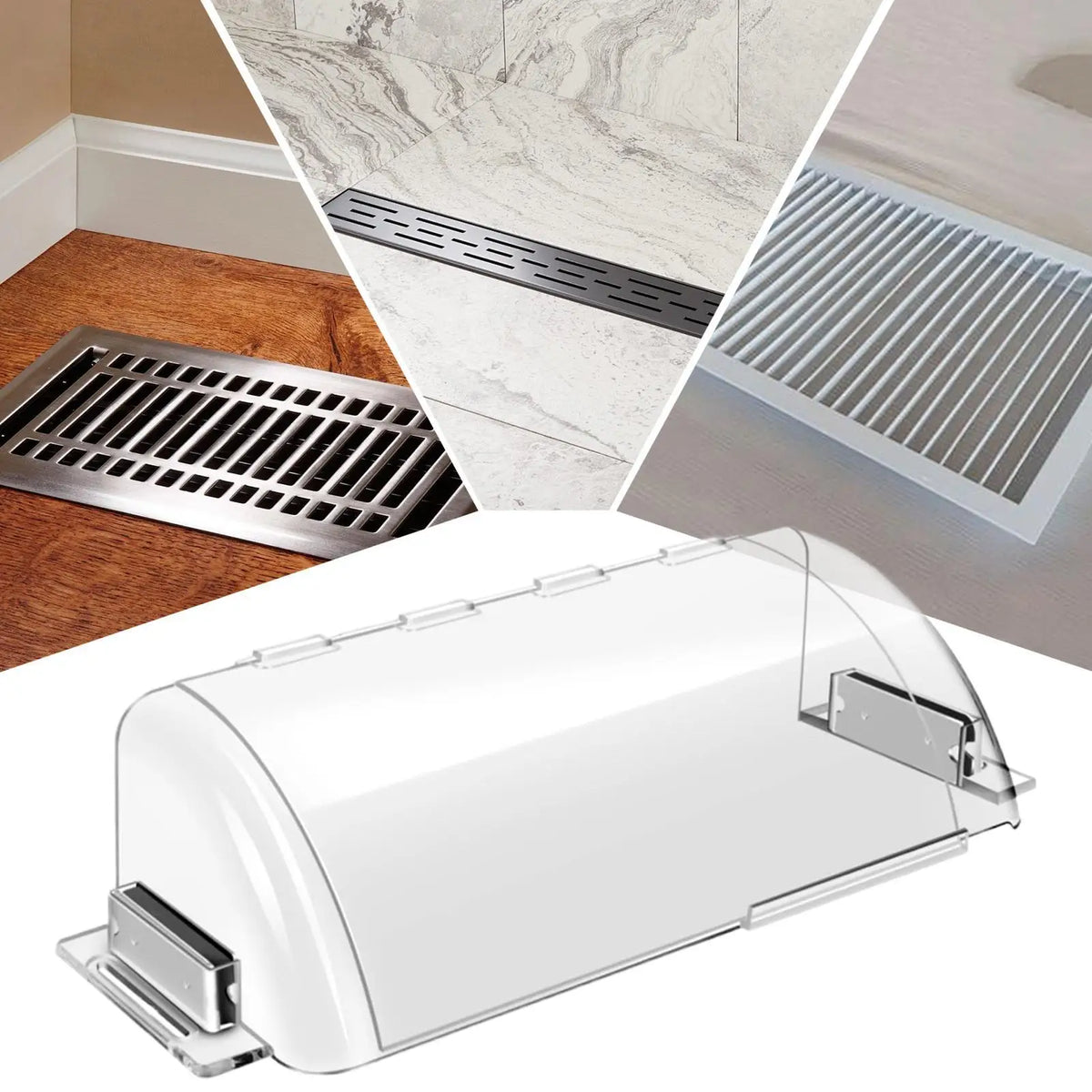 Home Air Vent Deflector PC Magnetic Heat Register Deflector Outlet Shield Air Vent Diverter Double-layer Floor Vent Deflector Vue