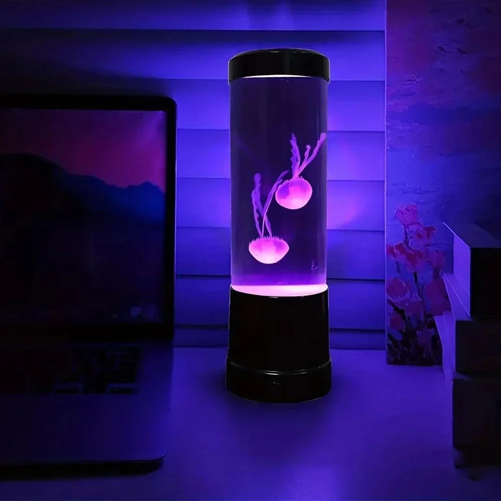 Jellyfish Lamp LED Color Changing Aquarium Light with 7 Colors Home Decoration Lights Night Lights Pet Supplies Vue