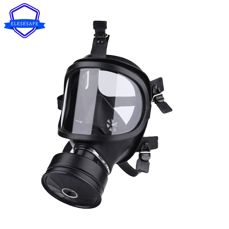 Black MF14 Full Face Gas Mask Military Chemical Respirator Natural Rubber For Painting Spraying Welding Work Safety Protection Vue