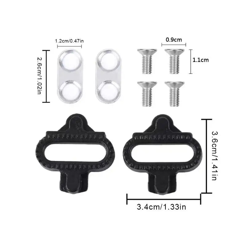 1 Set Bicycle Accessories Mountain Bike Shoes Cleats Multi-Release SPD Pedal Cycling Shoes Clips Kit For SH51 Vue A2