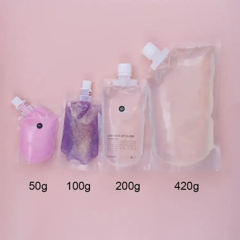 50ml Cosmetic vendor vegan Private Label wholesale lipgloss bags gloss matte liquid waterproof Clear High pigment Lip gloss base Vue