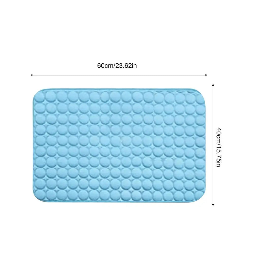 Multiple Sizes Dog Cooling Mat Breathable Sleeping Rug Extra Large Foldable Washable Soft Cat Cooling Pad Portable S/M/L/XL/XXL Vue M