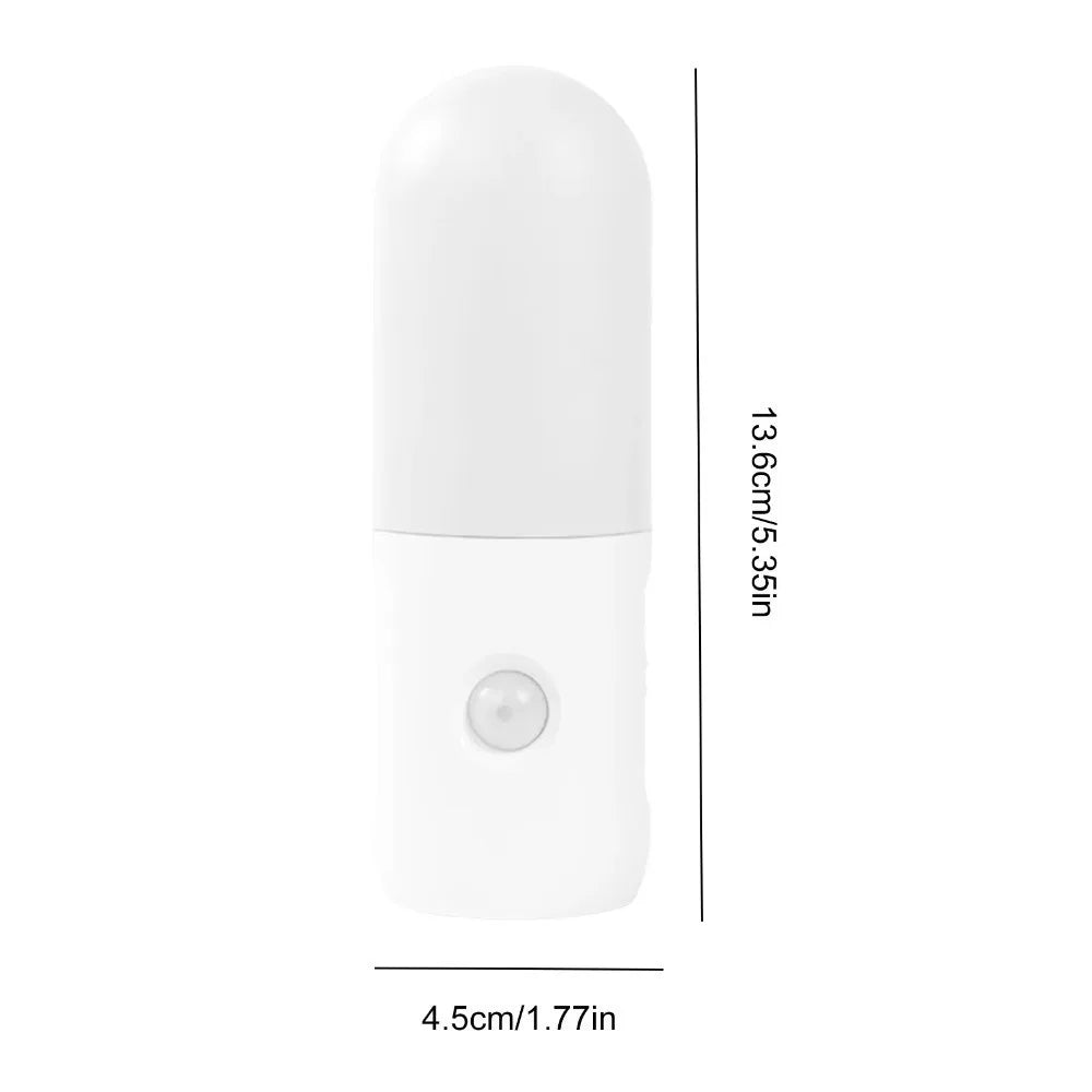 3 Color Motion Sensor Night Light INS Adjustable Brightness Atmosphere Light Rechargeable Eye Protection Smart Wall Light Vue