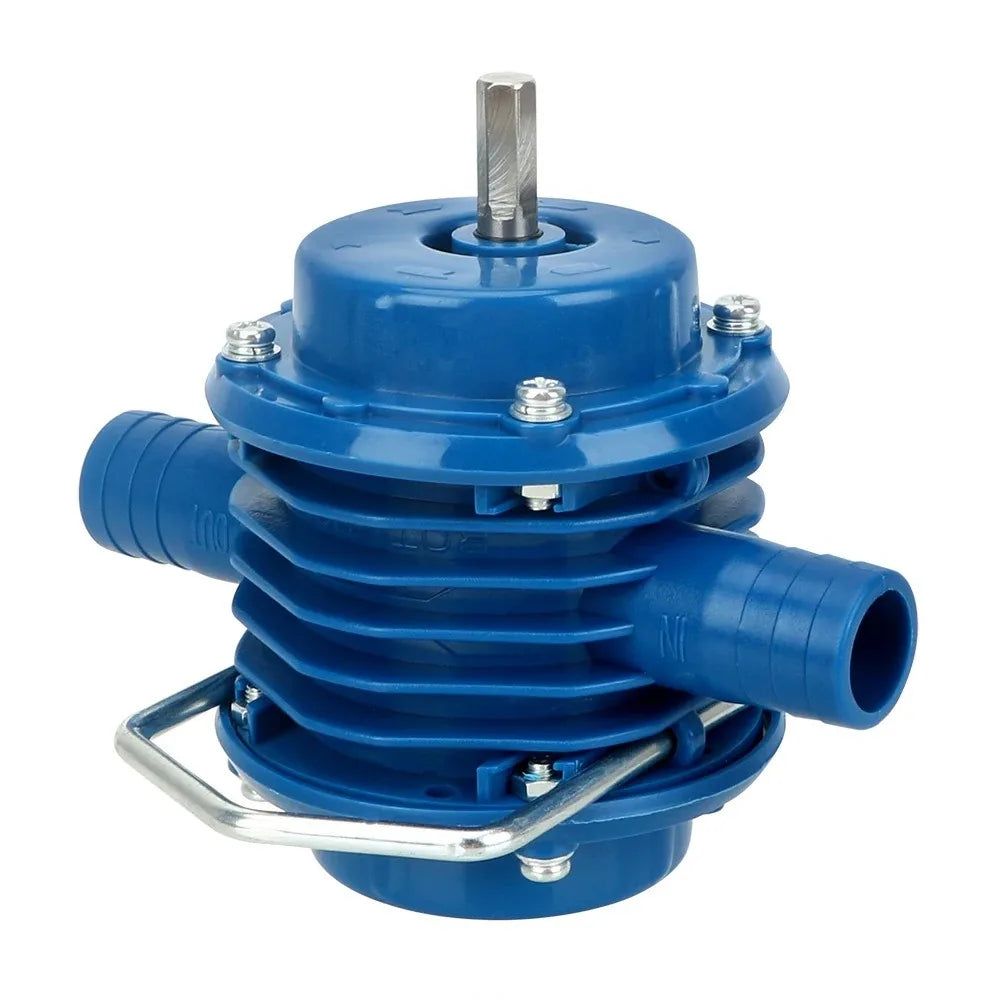 Small Electric Drill Pump Self-priming Round Shank Liquid Transfer Pump High Quality Portable Self Suction Centrifugal Pump Vue 3V Blue CN