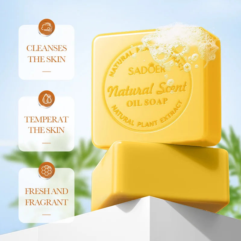 100g Natural Honey Handmade Soap, Contains Honey and Glycerin. Rich, Dense Foam That Is Gentle, Cleanses Skin of Dirt and Oil, Leaving Skin Smooth, Clean, and with a Pleasant Fragrance. Suitable for All Skin Types. Vue