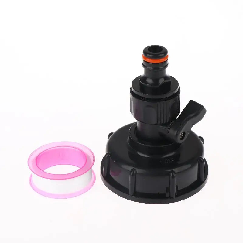 1 Set IBC Tank Valve Adapter 1 2 3 4 Inch Water Hose Connector with 60mm Coarse Thread for Reusable Liquid Storage Vue