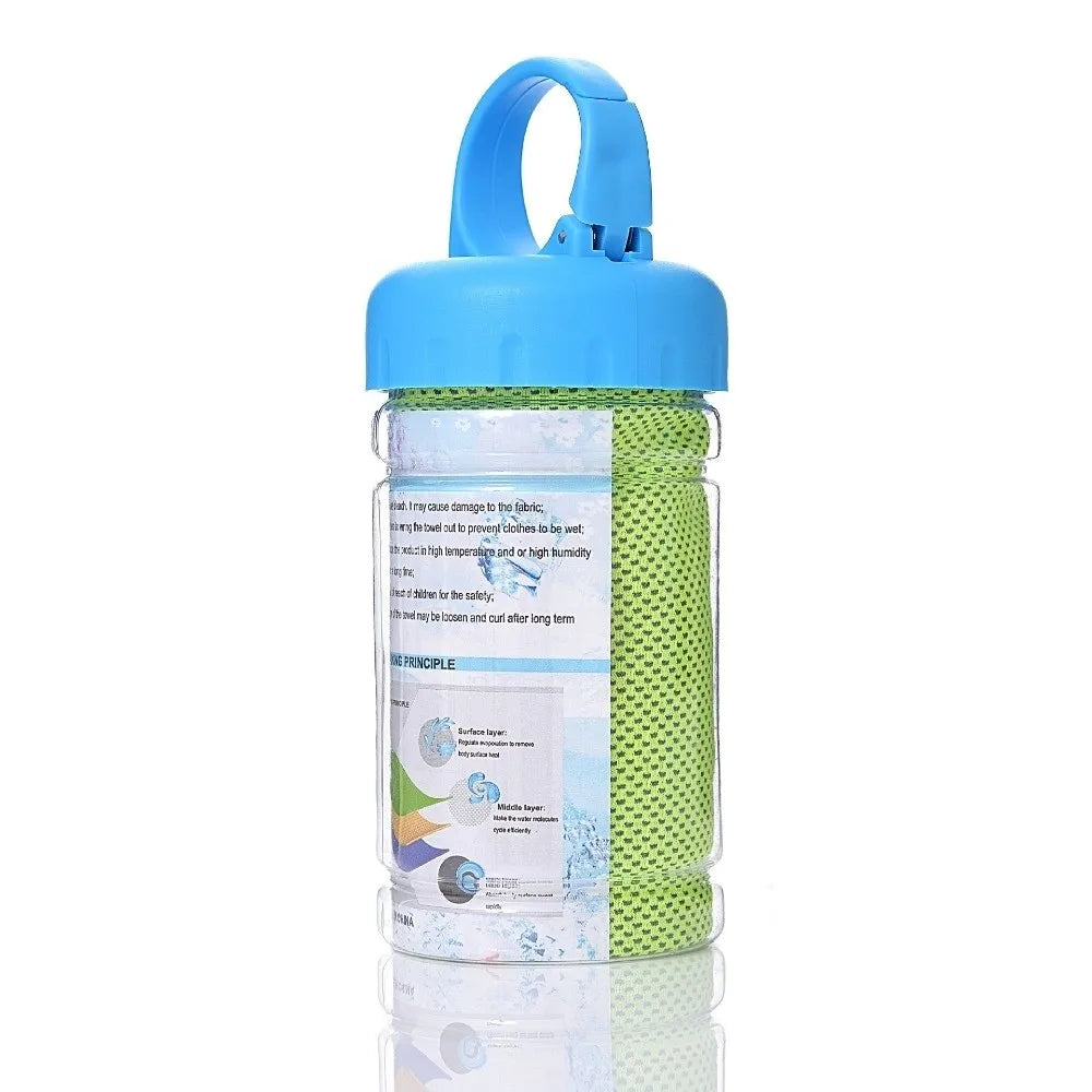 Breathable Cooling Towel Quick Drying Ultra Soft Ice Wipes Vue Green