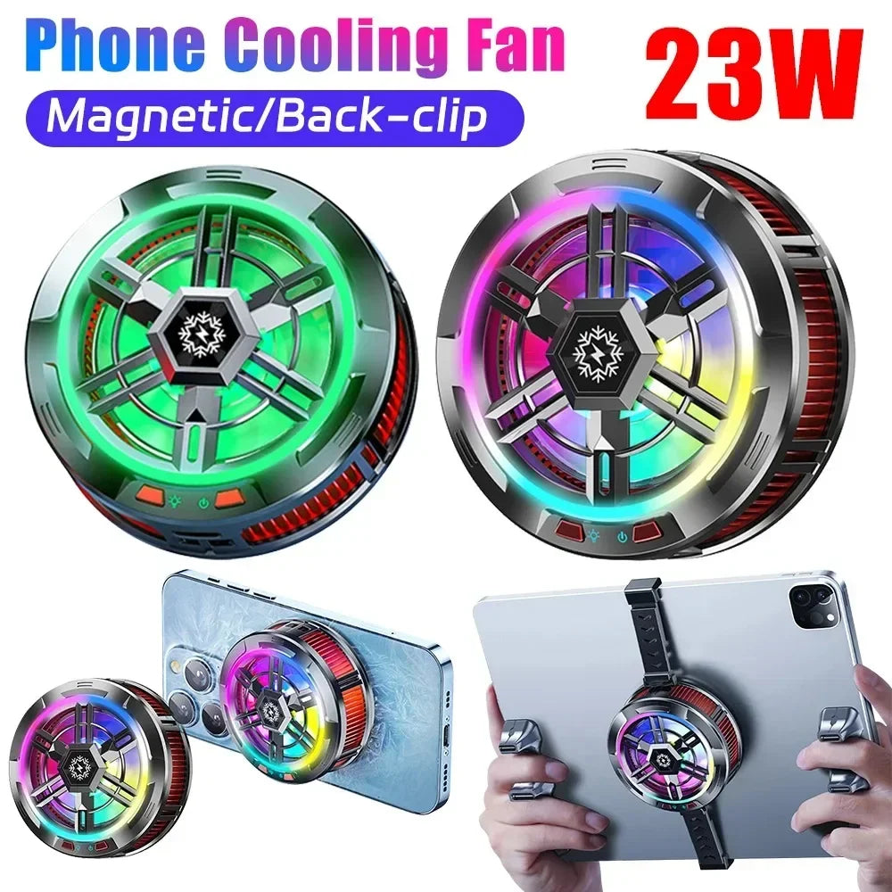 New Temperature Display Magnetic Tablet Cooler 30W Cooling Radiator For iPad Cooling Pad Portable Laptop Cooling radiator Vue