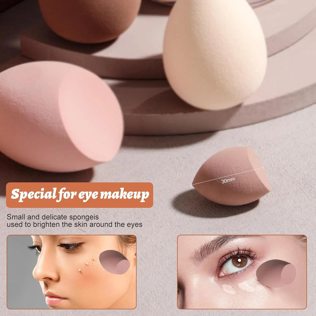 25Pcs Makeup Brush Set Soft Makeup Sponge Puff Set Cosmetics Foundation Blush Powder Eyeshadow Portable Makeup Brush Beauty Tool Vue