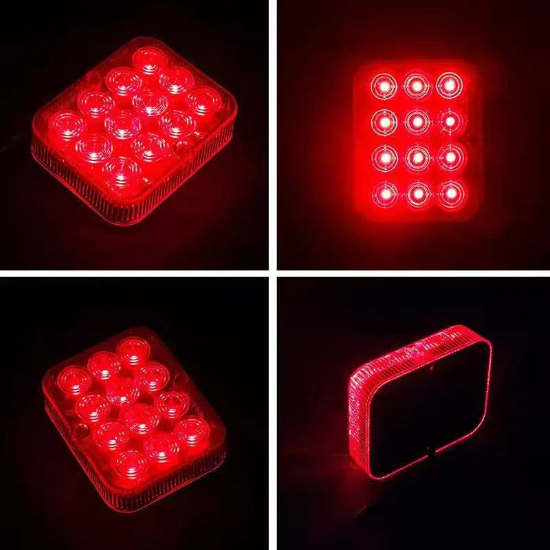 12V 24V 12 LED Waterproof Rear Tail Fog Light Driving Lamps Safety