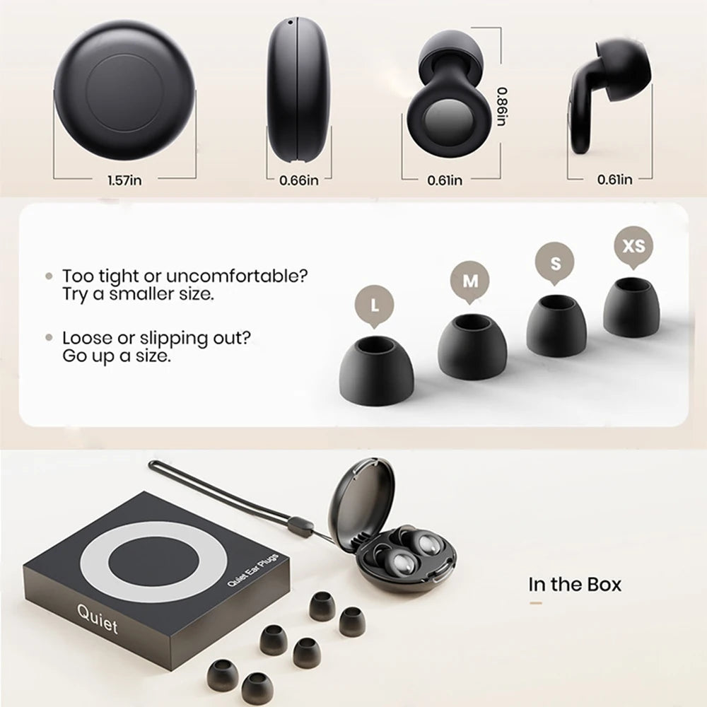 Silicone Earplugs Sleep Noise Cancel Reduction-soundproof Reduce