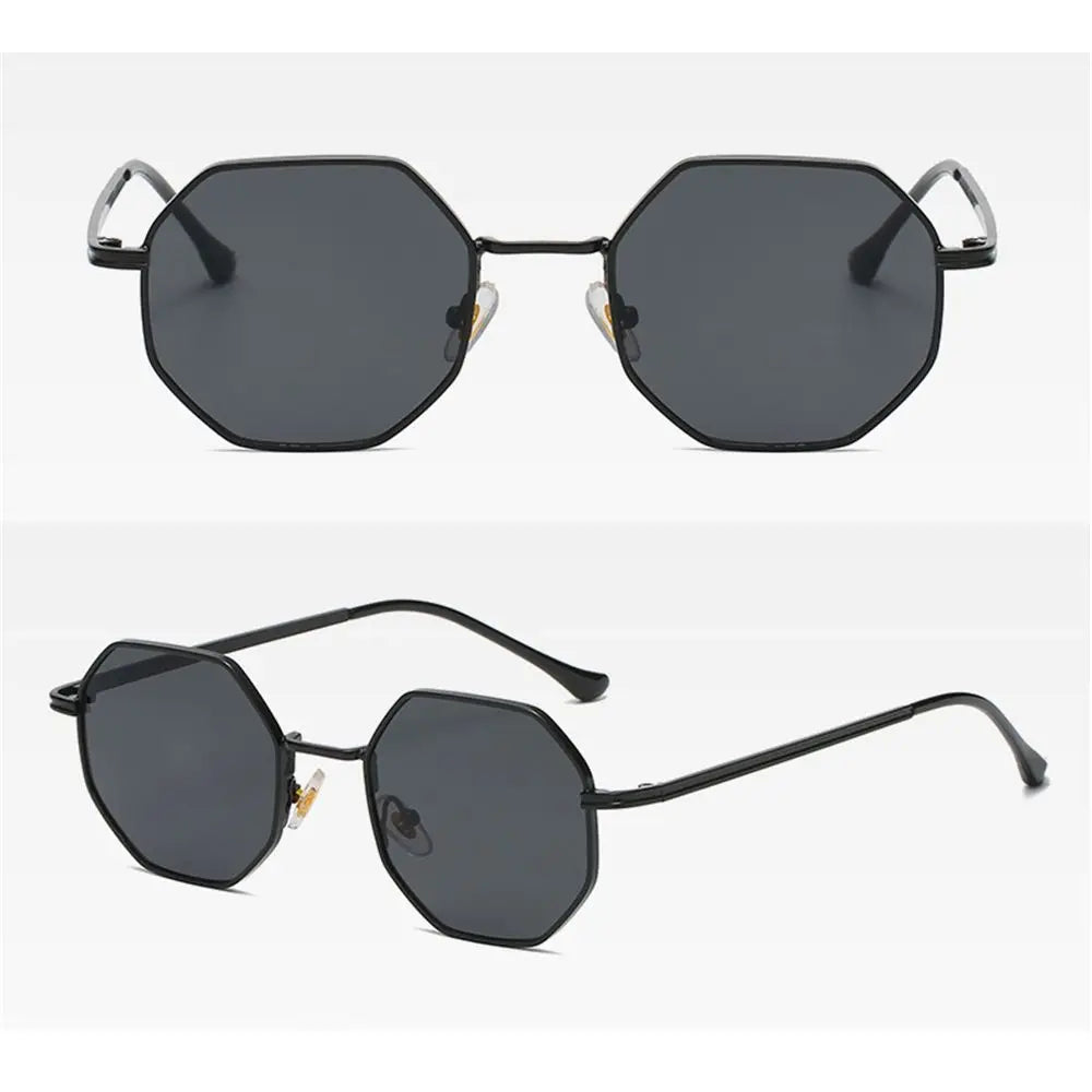 Vintage UV Protection Shades Polygon Sun Glasses Sunglasses Men Women