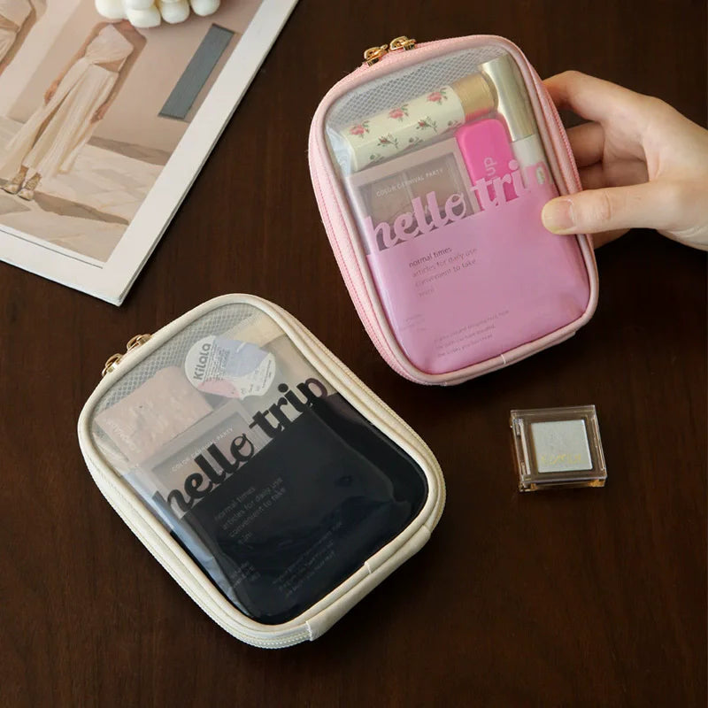 Makeup bag for women portable large capacity storage bag high-end feeling business trip skincare products toiletries bag Vue