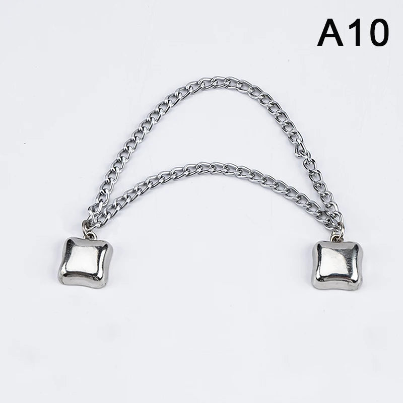 Magnetic Adjustable Trouser Legs Clips For Pants Pin Retractable Fixed Leg Pants Loose Button For Jeans Cardigan Vue A10