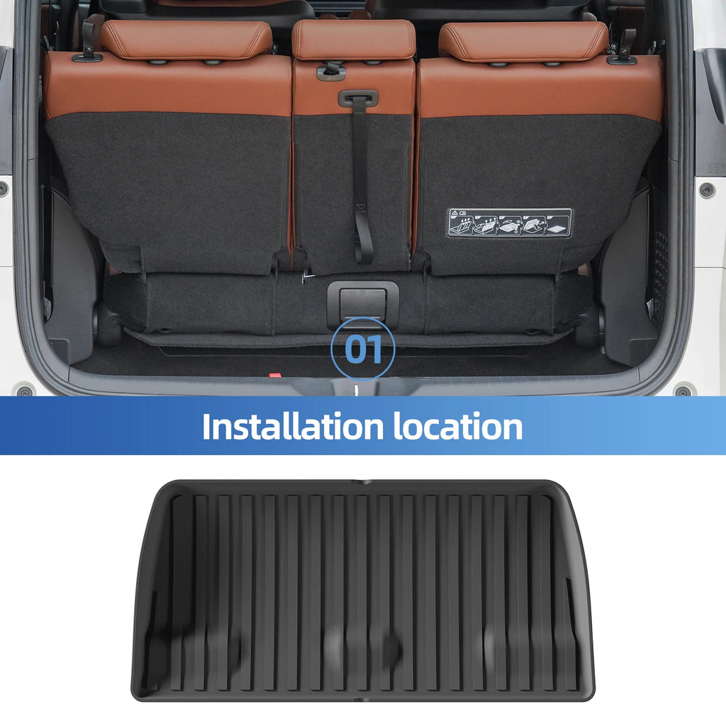 Smabee Left Drive for Honda Odyssey 7Seats 2018-2026 Mini Passenger Van TPE Car Floor Mats Cargo Liner Trunk Pad Accessories Vue