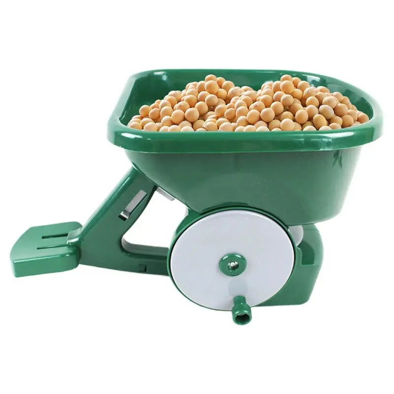 ABKW-Gardening Manual Seeder 3L Capacity With 5 Gears Adjustable For Sowing Fertilizing Melting Snow Seed Spreader Vue