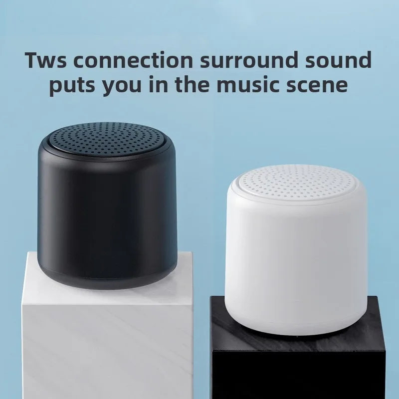 Macaron Mini Wireless Bluetooth Speaker Portable Desktop Heavy Bass Stereo Speaker USB Play Outdoor Mini Sound Box Vue
