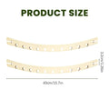 2 Pieces Wooden Hammock Spreader Bar Replacement for Camping Backyard Patio Garden RV Balcony Tree Yard Park Summer Vue 40cm