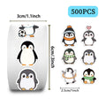 500PCS Funny Penguin Stickers, PVC Waterproof Cartoon Animal Decals, Cute Laptop Decoration for Scrapbooking DIY Crafts Gift Vue A