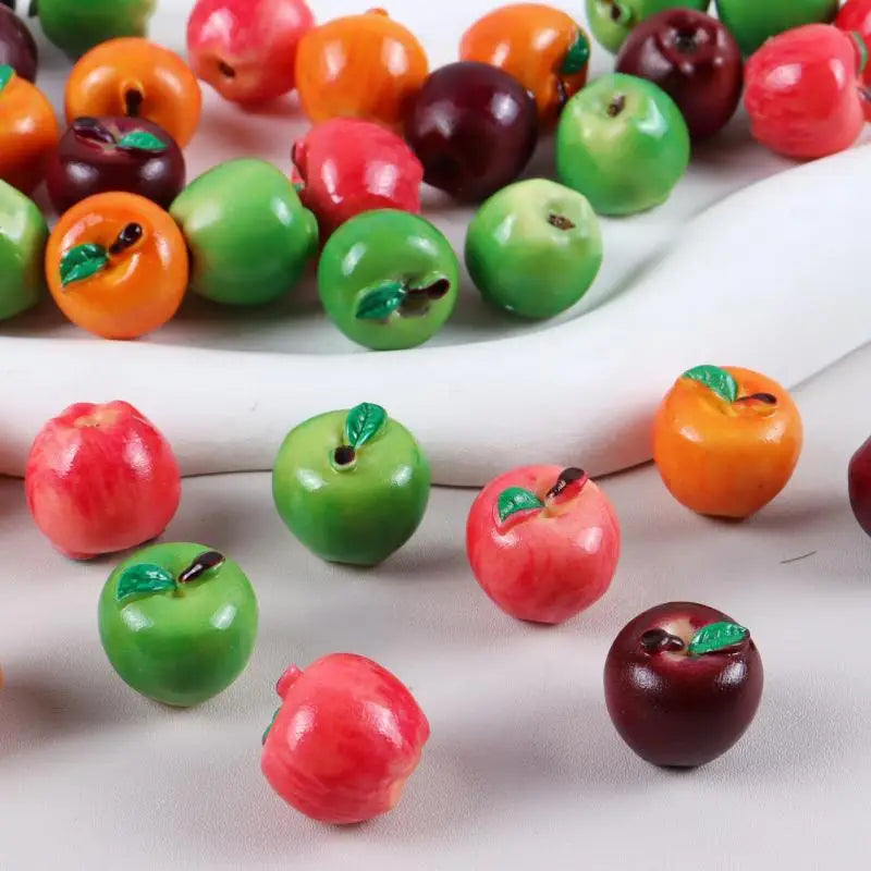 Realistic Snake Fruit Pear 3D Model 10Pcs Lifelike Mini Food Toys DIY Dollhouse Kitchen Display Decoration Vue