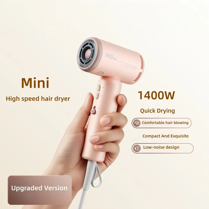 XMSJ Mini 1400W Negative Ion Travel Hair Dryer | Portable Portable Hair Dryer Vue