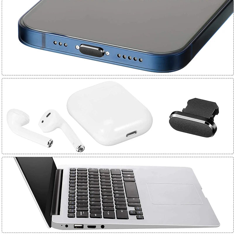 Mobile Phone Charging Port Dust Plug Removal Cleaner Kit for iPhone 15 14 13 Pro Max Computer Keyboard Dustproof Cleaning Brush Vue