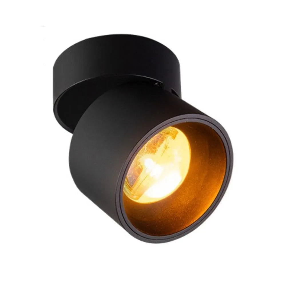 Mounted/recessed Sunset spotlight Foldable luxury Ceiling Spot Lighting delicate Led Down Lamp Hallway Vue black-Open outfit