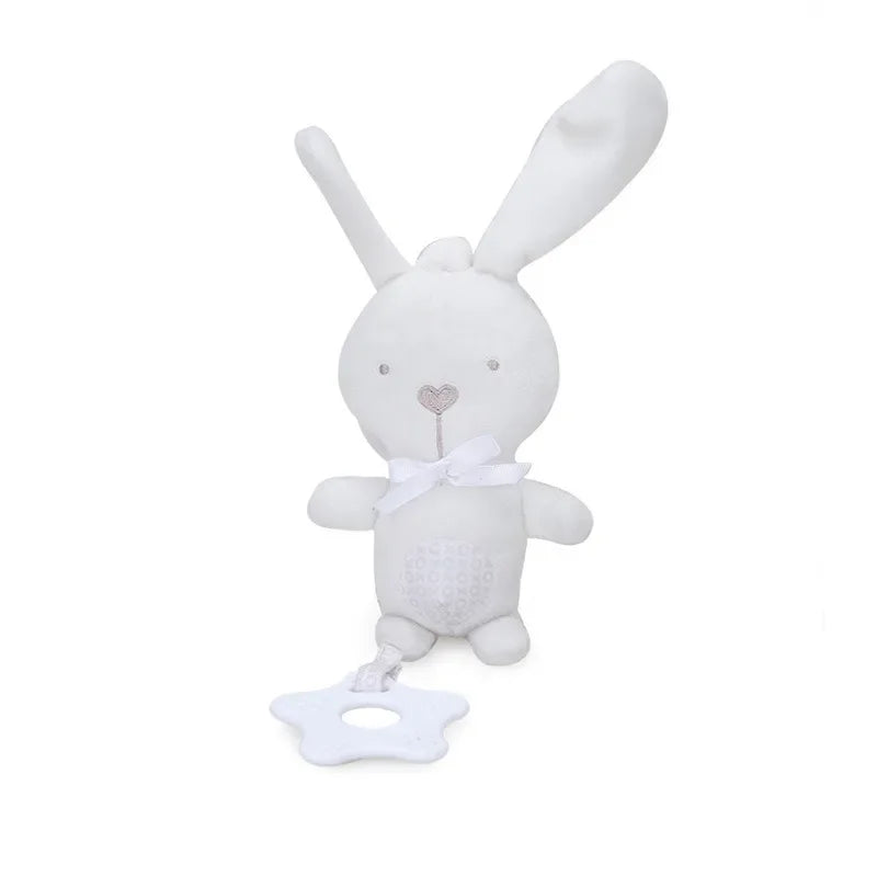 Bunny Style Infant Toddler Rattles Toys for Baby Stroller Crib Soft Bear Pram Hanging Toys Plush Appease Doll Bed Accessories Vue B129 Bunny