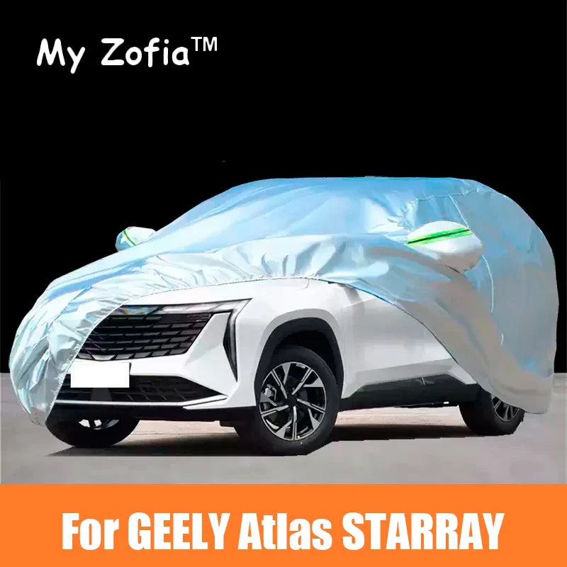 For Geely Starray Boyue L Atlas 2023 2024 2025 Full Car Covers Outdoor Sun Anti UV Rain Snow Dust Protection Oxford Cloth Vue