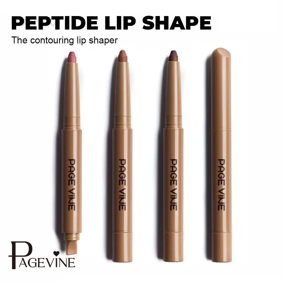 Chocolate Brown Silky Lipliner Pen Peptide Lipgloss Pencil Lasting Matte Nude Pink Lipstick Lip Outline Contour Defind Lip Liner Vue