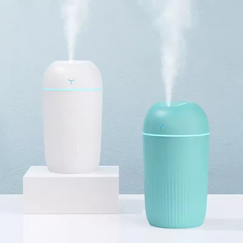 Portable 220ml Mini USB Humidifier with Colorful LED Lights Ultrasonic Cool Mist Air Diffuser for Home Office Car Bedroom Vue