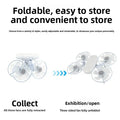 Nordic LED Ceiling Fan Light Foldable Blades 3 Color Dimmable Invisible Fan Lamp for Bedroom Home Decor Vue Drone fan 4