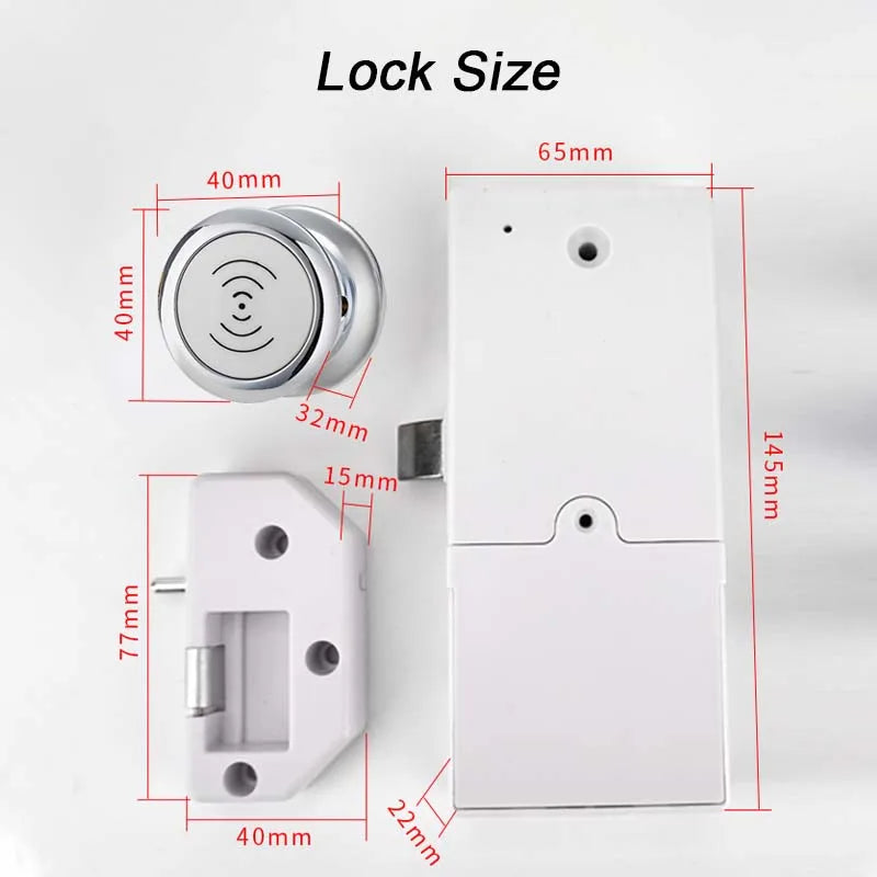 Mini RFID smart drawer cabinet door lock wardrobe sauna lock locker lock beauty fitness club locker induction electronic lock Vue
