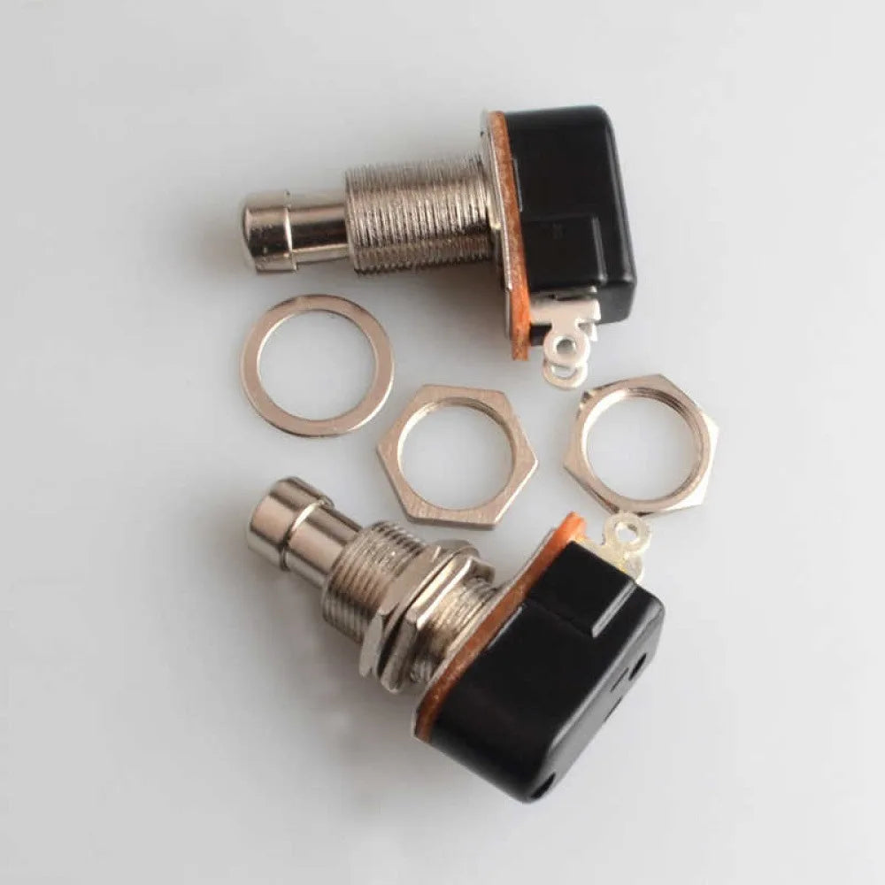 1PCS BS-24B Foot Switch Push Button Switch 2Pin Button Switch 1 Normally Closed+1 Normally Open Button Switch for Guitar Vue