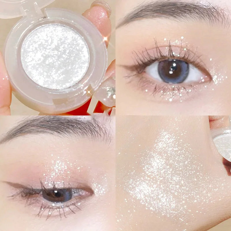 Diamond Eye Shadow Palette Gorgeous Glitter Eyeshadow Glossy Shiny Highlighter Shadow Shimmer Cowherd Weaver Girl Eyes Makeup Vue