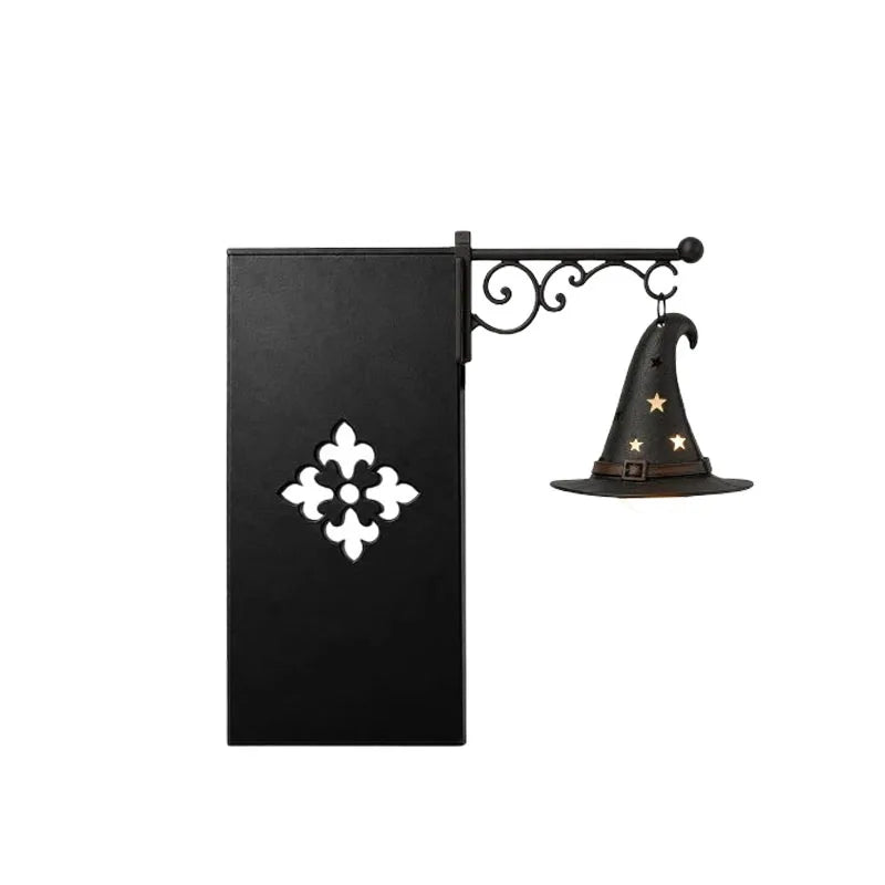Halloween Vintage Warm Glow Bookend Shelf Lamp Book Stopper for Office Reading Room Desk Decoration Reader Gift Vue Style F