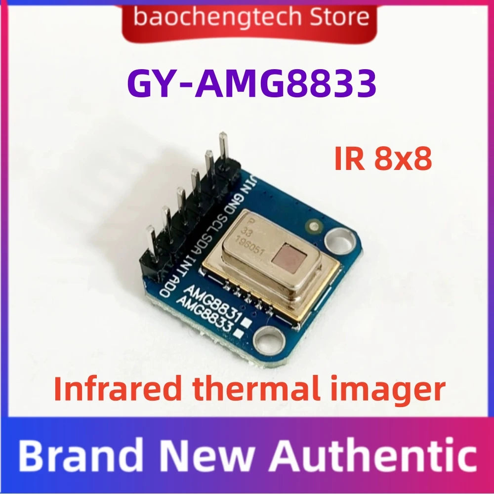 Brand New Original AMG8833 IR 8*8 Thermal Imager Array 3V-5V Temperature Sensor Module 8x8 Infrared Camera Sensor Vue