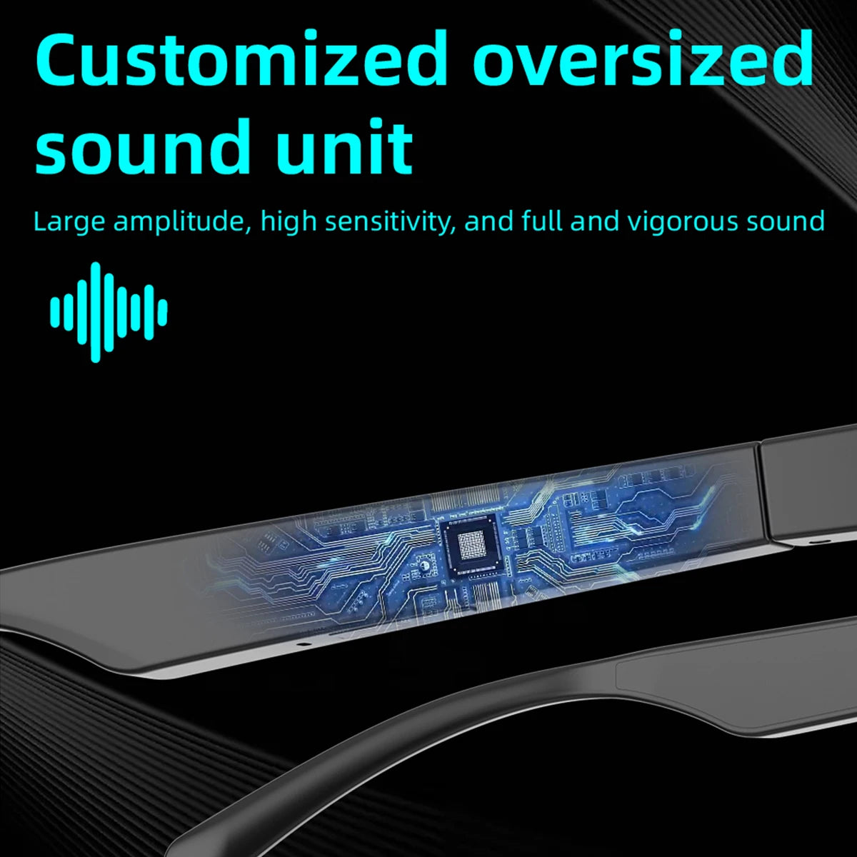 New Electronic Smart Glasses Music Control Wireless Phone Answer Waterproof Sunglasses Anti-UV Camping Cycling for Men Women Vue