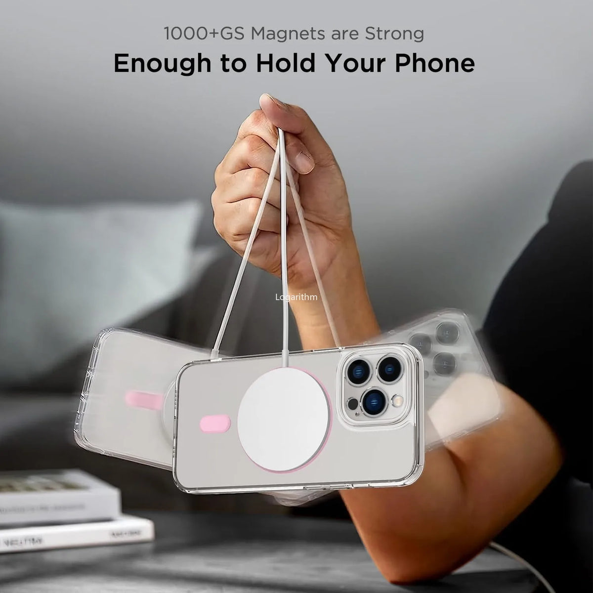 Magnetic Ring Sticker - Magsafe Compatible, Universal Adapter for iPhone 16-12 Series, Samsung Galaxy, Pixel & Phone Cases Vue