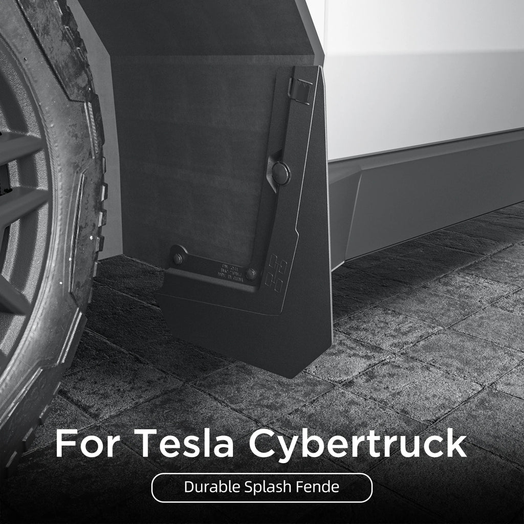 Smabee for Tesla Cybertruck 2024-2026 Rear Wheel Mud Flaps Car Modification Accessories Splash Guard Mud Fenders Kit 4Pcs Vue