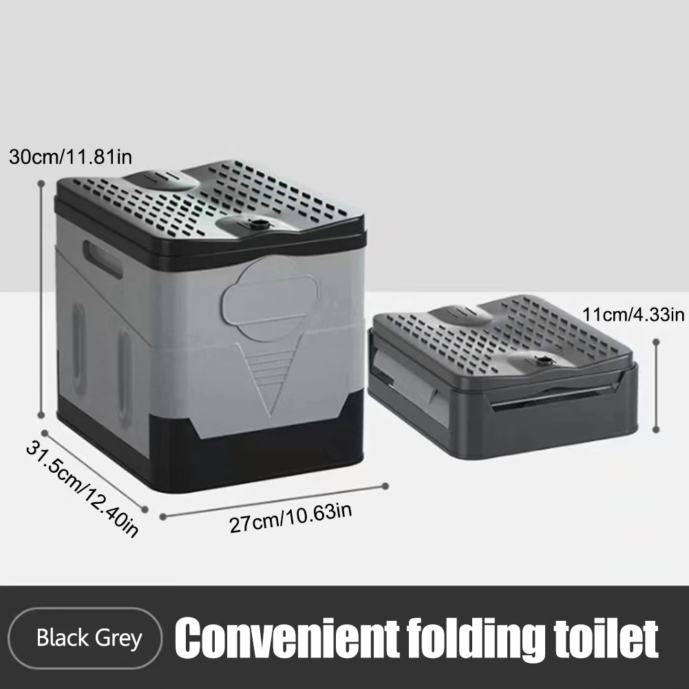 Portable Folding Camping Toilet | Anti-Odor, 300 lb Capacity Portable Camping Toilet Vue