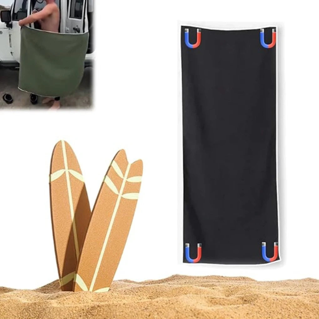 Oversized Magnetic Quick-Dry Microfiber Beach Towel | Foldable Microfiber Beach Towel Vue