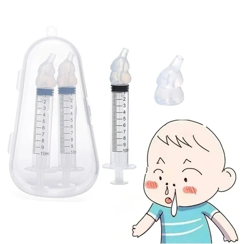 vvocci Cartoon Baby Oral Suction Nasal Aspirator 10ml Syringe-style Baby Nasal Irrigator Baby Snot Cleaner Vue